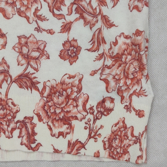 NWT Ralph Lauren Pale Cream Floral Sweater Size M - Picture 6 of 10